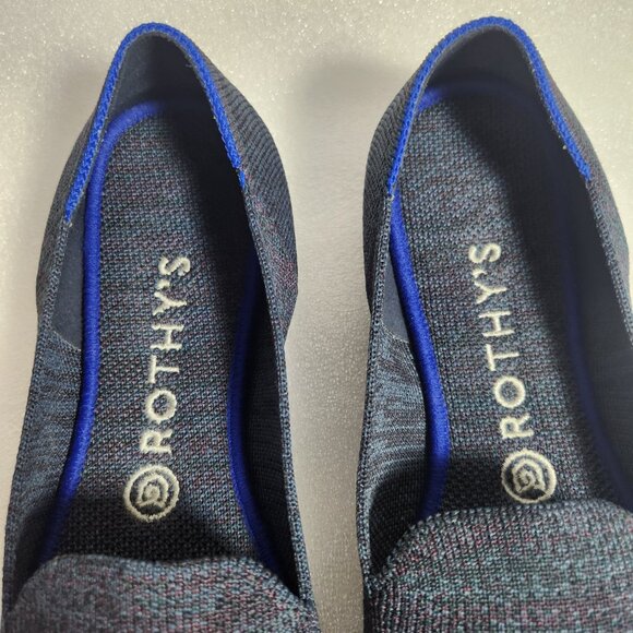 Rothy's Navy Blue Heather Loafer Size W8.5 - Picture 5 of 14